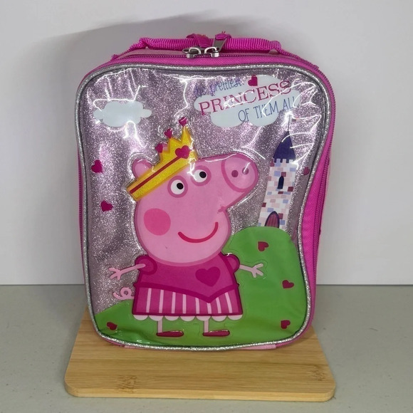Other - Peppa Pig lunchbox princess glitter pink